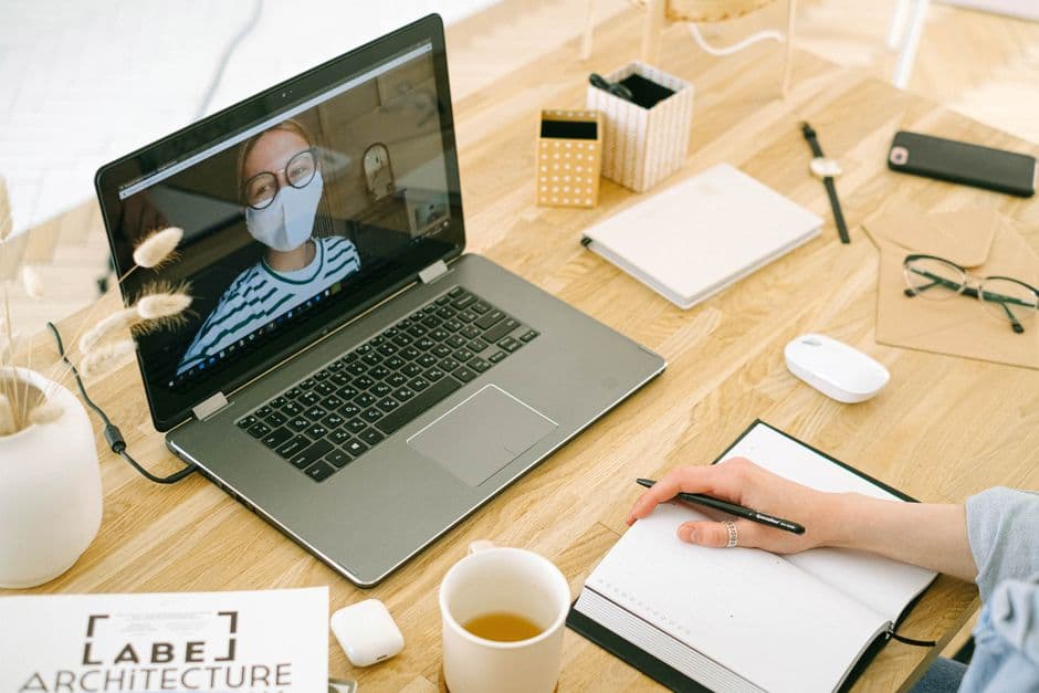 A virtual therapy session from home